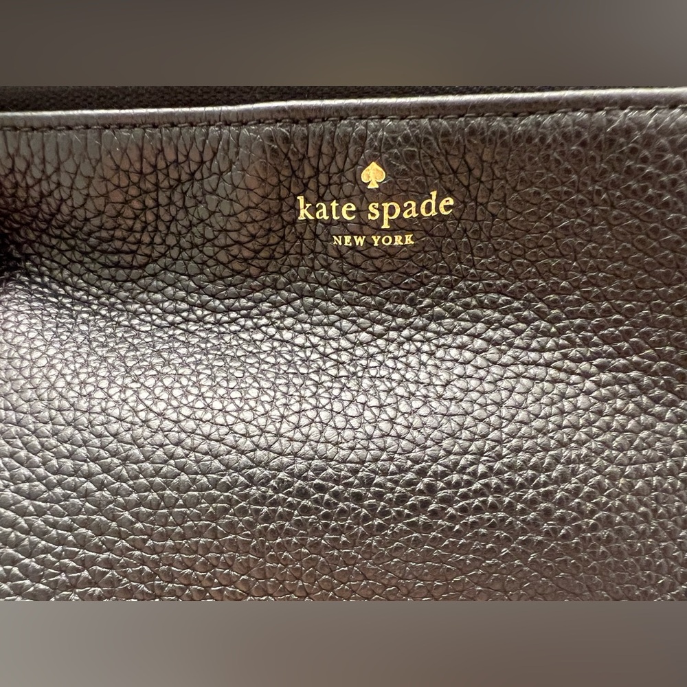 Kate Spade Black Leather Clutch